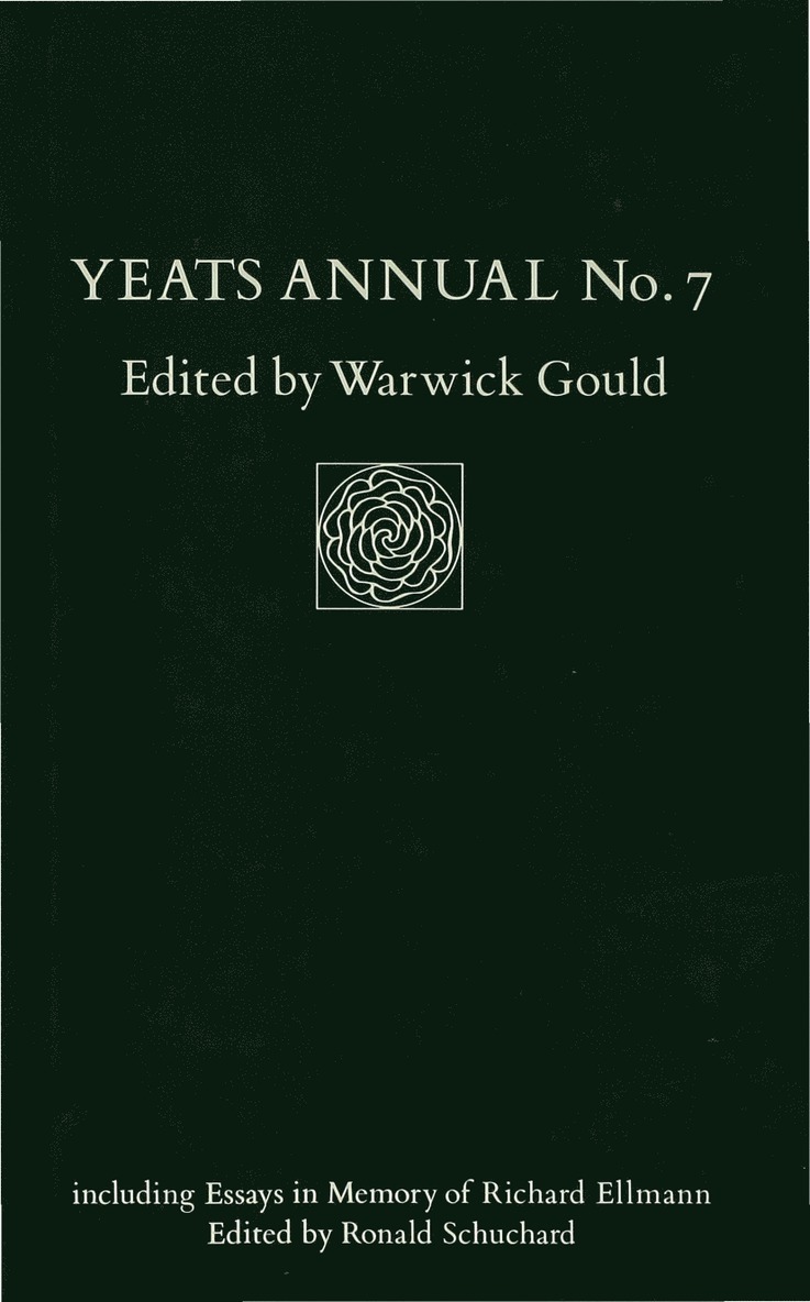 Warwick Gould - Yeats Annual No 7, Inbunden