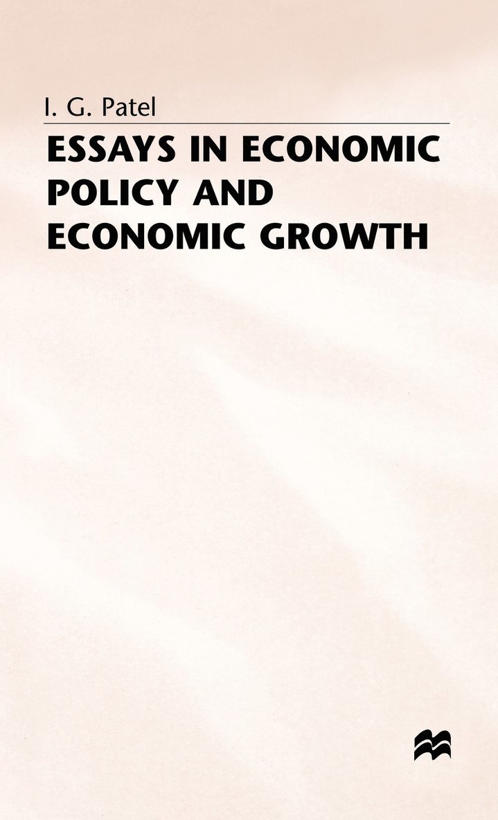 Essays in Economic Policy and Economic Growth 1