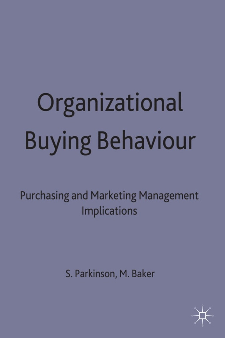 Organizational Buying Behaviour