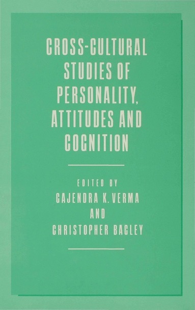 bokomslag Cross-Cultural Studies of Personality, Attitudes and Cognition