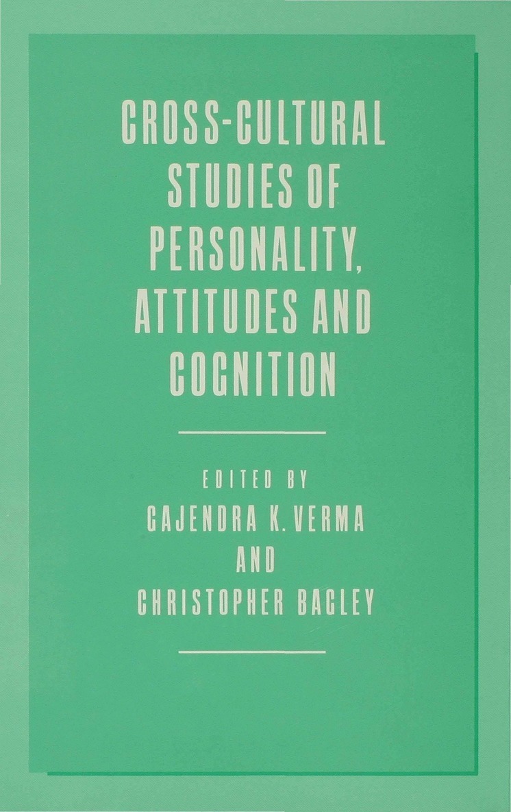 Cross-Cultural Studies of Personality, Attitudes and Cognition