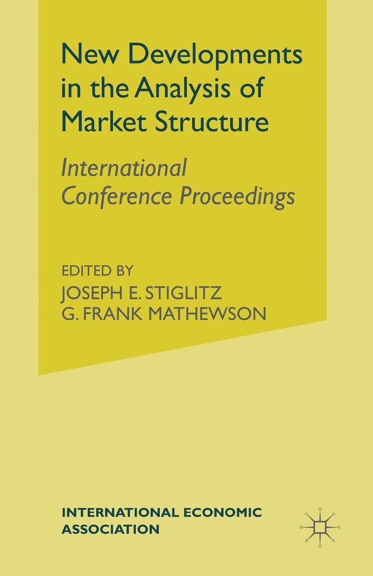 New Developments in Analysis of Market Structure 1