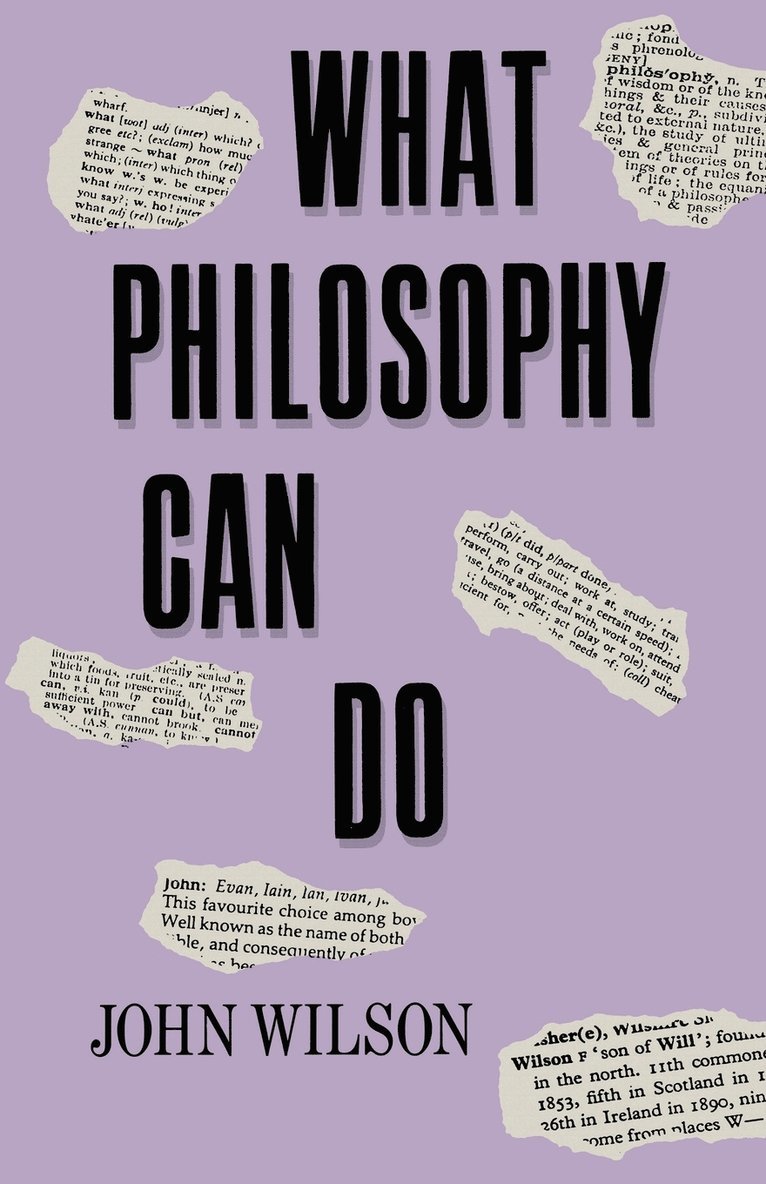 What Philosophy Can Do 1