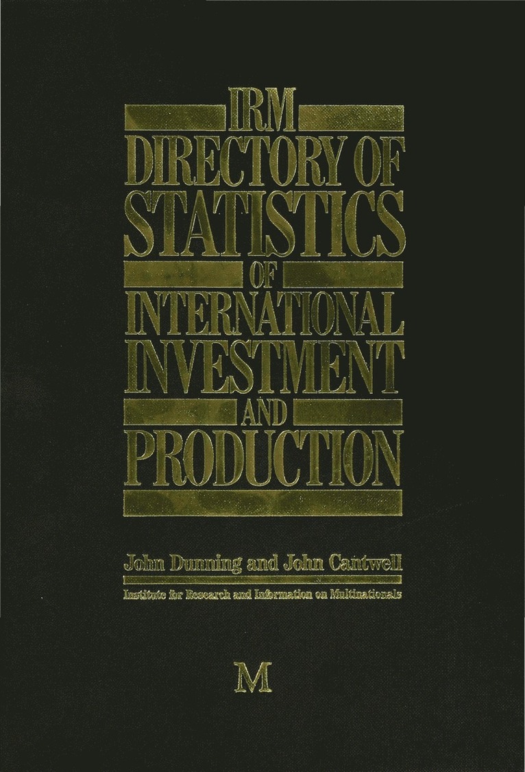 IRM Directory of Statistics of International Investment and Production 1