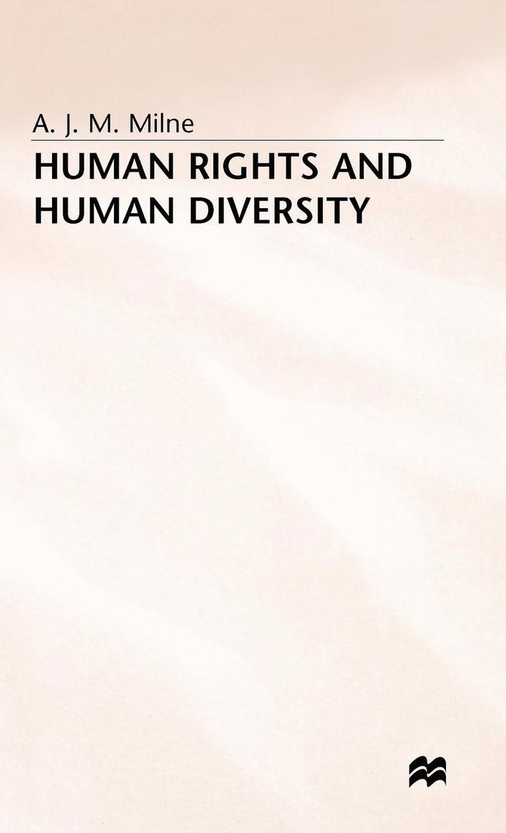 Human Rights and Human Diversity 1