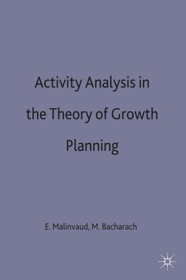 bokomslag Activity Analysis in the Theory of Growth and Planning