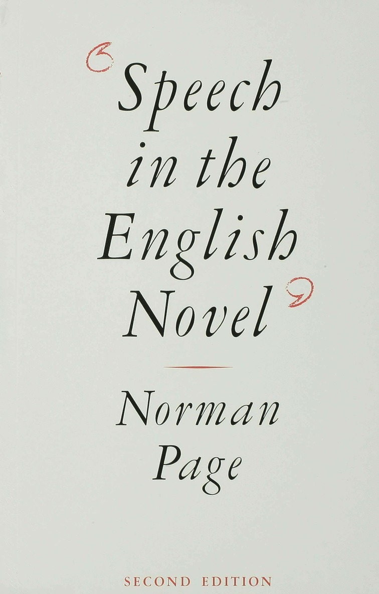 Speech in the English Novel