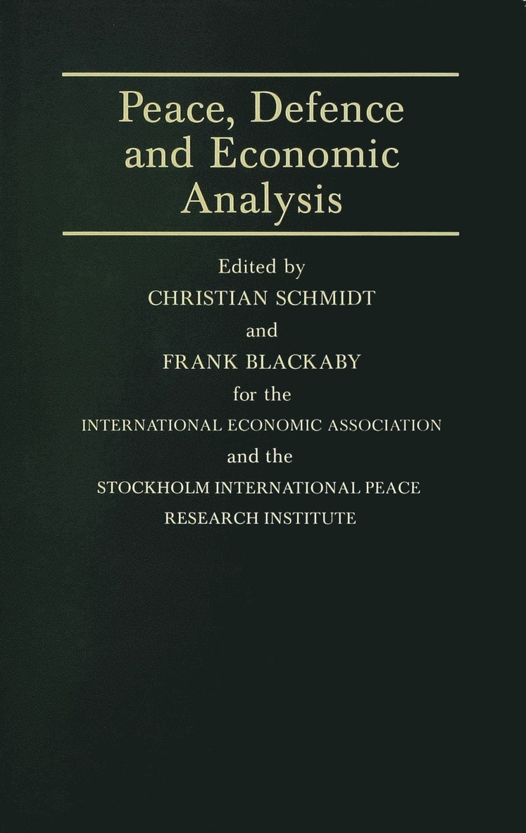 Peace, Defence and Economic Analysis
