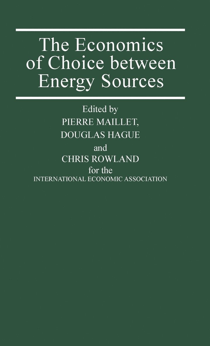 The Economics of Choice between Energy Sources 1