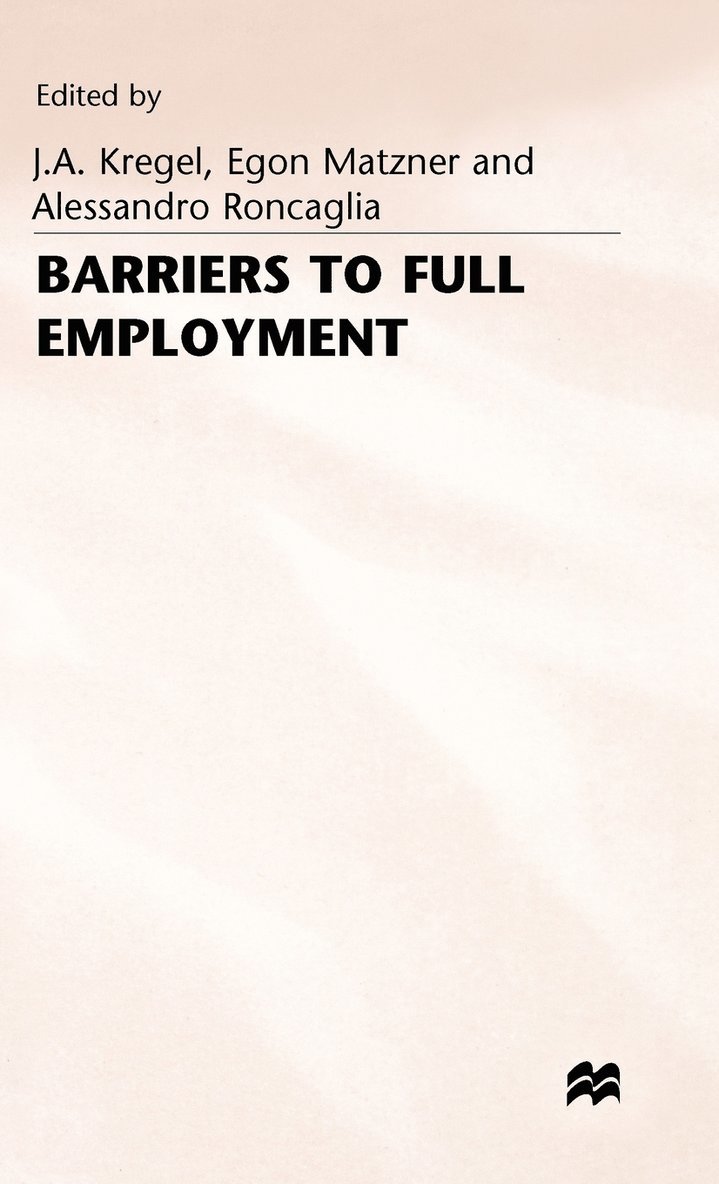 Barriers to Full Employment 1
