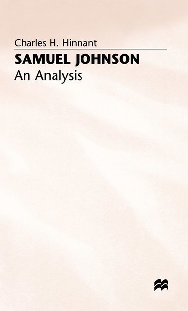 bokomslag Samuel Johnson: An Analysis