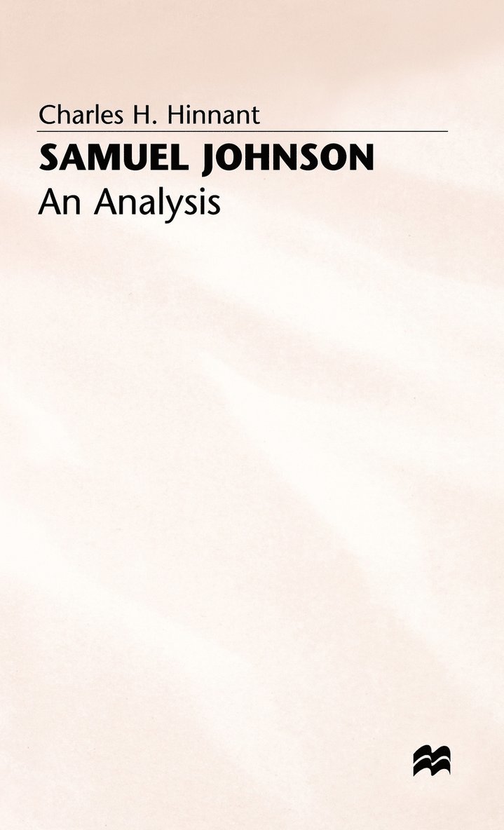 Samuel Johnson: An Analysis 1