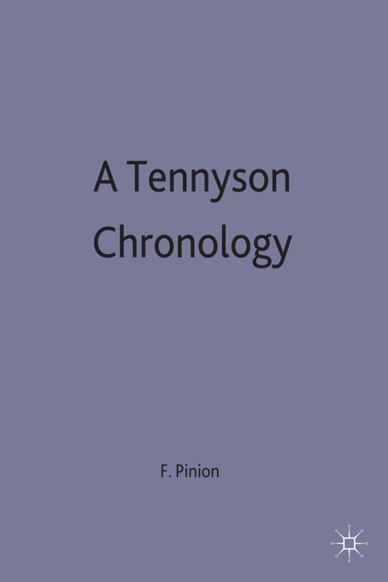 A Tennyson Chronology 1