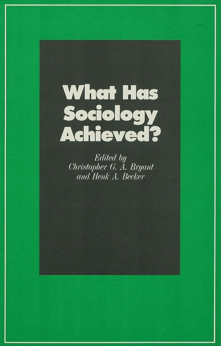 What Has Sociology Achieved? 1