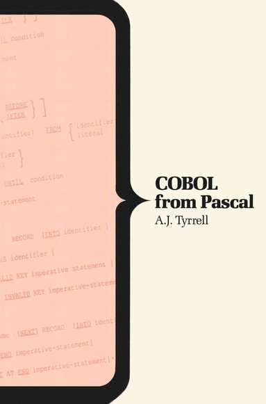 bokomslag COBOL From Pascal