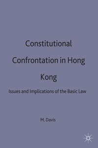 bokomslag Constitutional Confrontation in Hong Kong