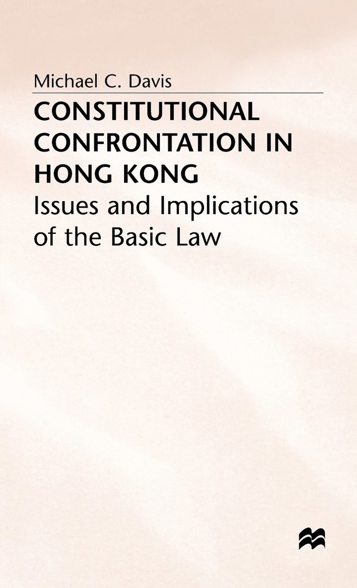 Constitutional Confrontation in Hong Kong 1