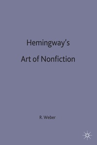 bokomslag Hemingway's Art of Non-Fiction