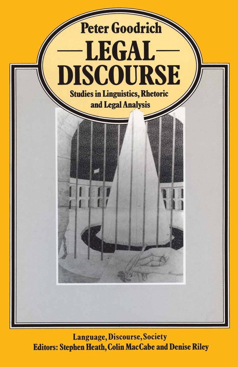 Peter Goodrich - Legal Discourse, Häftad
