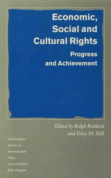 bokomslag Economic, Social and Cultural Rights