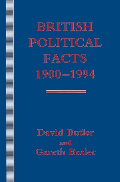 David Butler - British Political Facts 1900–1994, Häftad