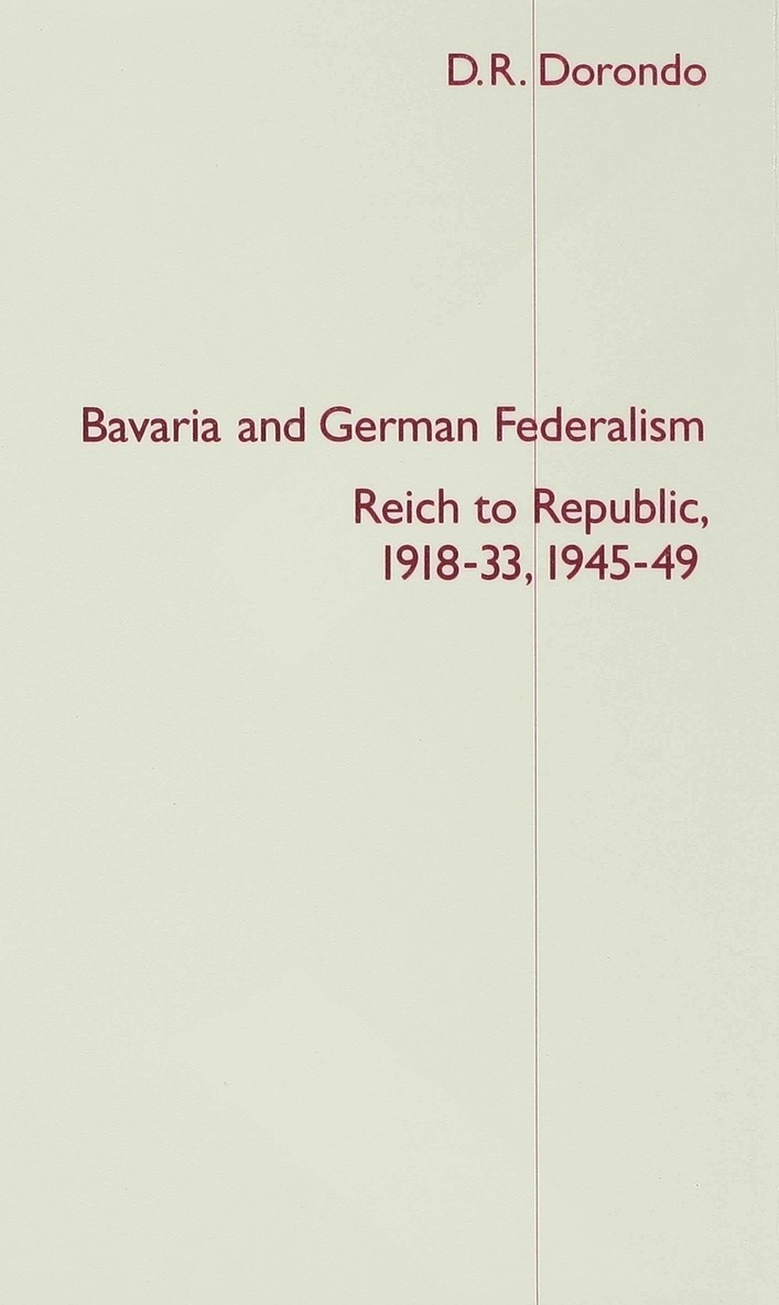 Bavaria and German Federalism