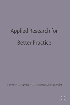 bokomslag Applied Research for Better Practice