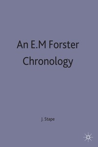 bokomslag E. M. Forster Chronology