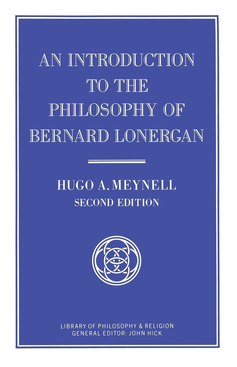Introduction to the Philosophy of Bernard Lonergan