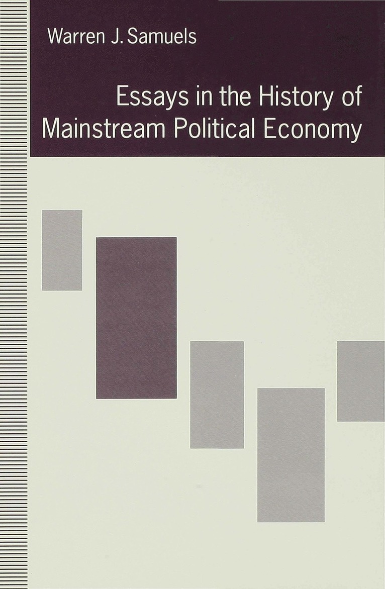 Essays in the History of Mainstream Political Economy 1