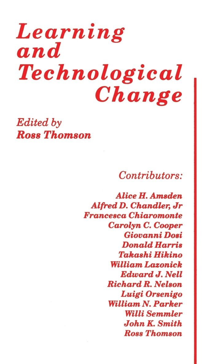 Learning and Technological Change 1