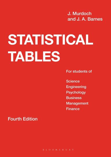 J.A. Barnes, John Murdoch - Statistical Tables, Häftad