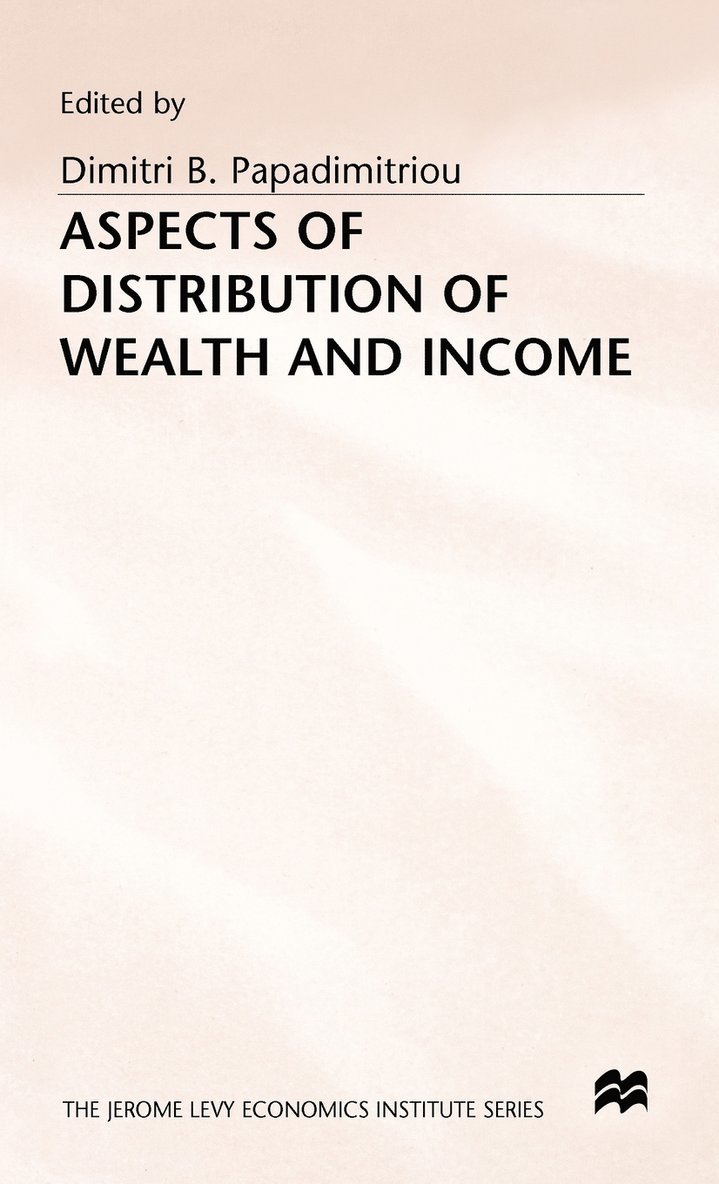 Aspects of Distribution of Wealth and Income 1