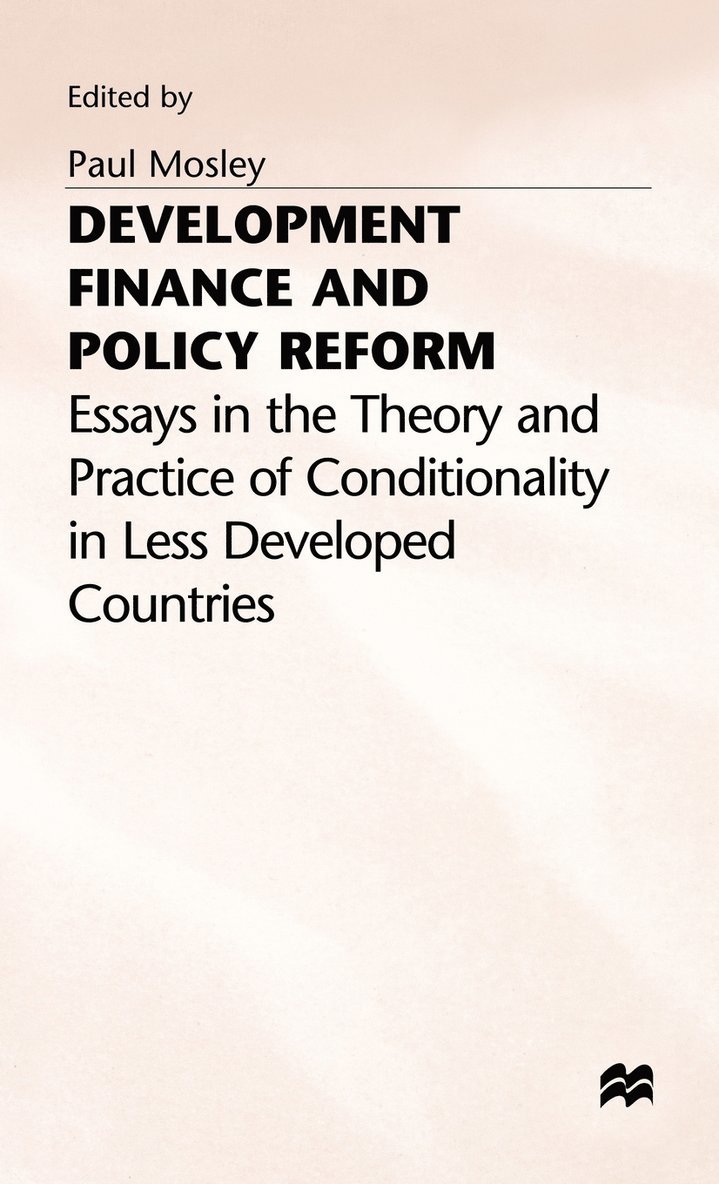 Development Finance and Policy Reform 1