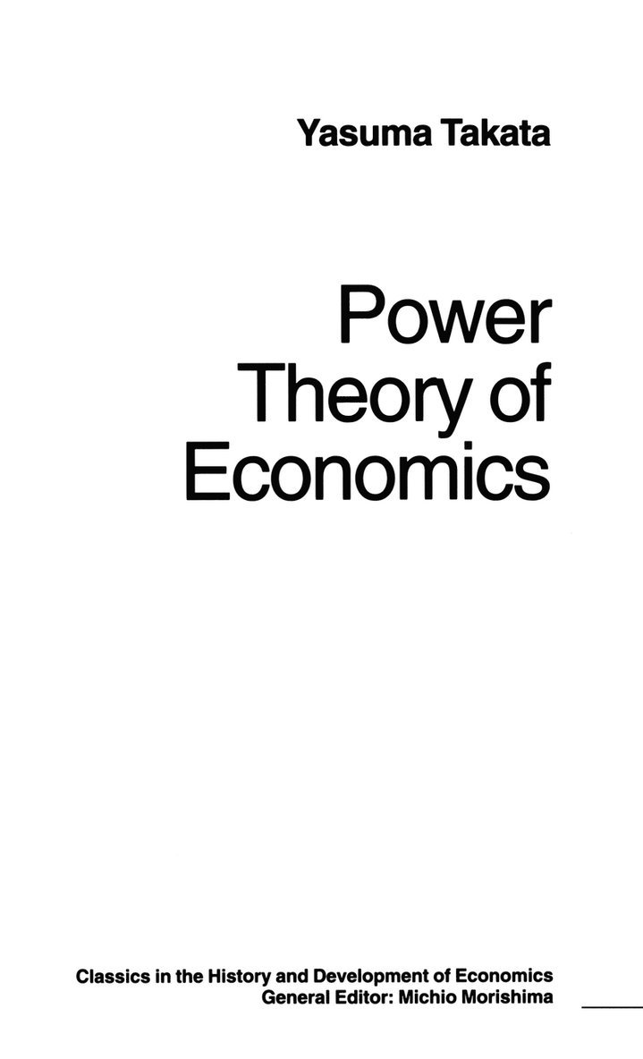 Yasuma Takata, trans Douglas W Anthony, Trans Douglas W. Anthony, Trans Douglas W Anthony - Power Theory of Economics, Inbunden