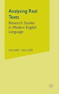 bokomslag Analysing Real Texts: Research Studies in Modern English Language