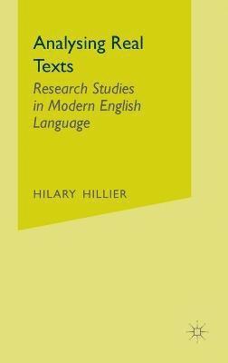 bokomslag Analysing Real Texts: Research Studies in Modern English Language