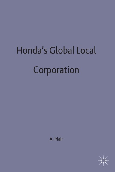 bokomslag Honda's Global Local Corporation