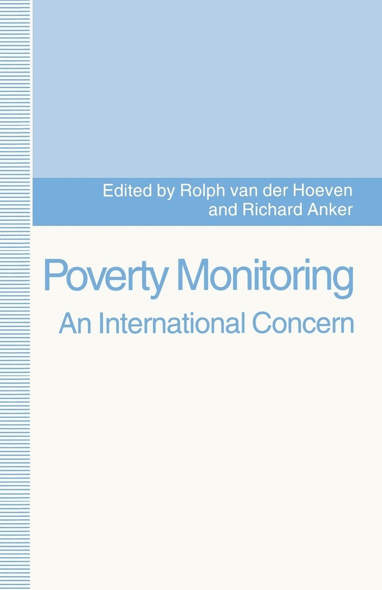 Rolph Hoeven, Richard Anker - Poverty Monitoring: An International Concern, Häftad
