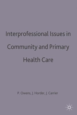 bokomslag Interprofessional issues in community and primary health care