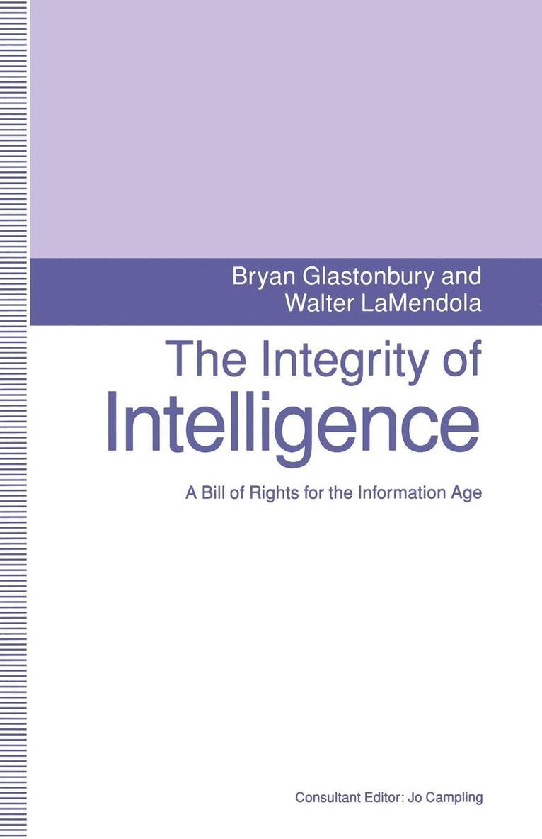 Bryan Glastonbury, Walter LaMendola, Walter Lamendola - Integrity of Intelligence, Häftad