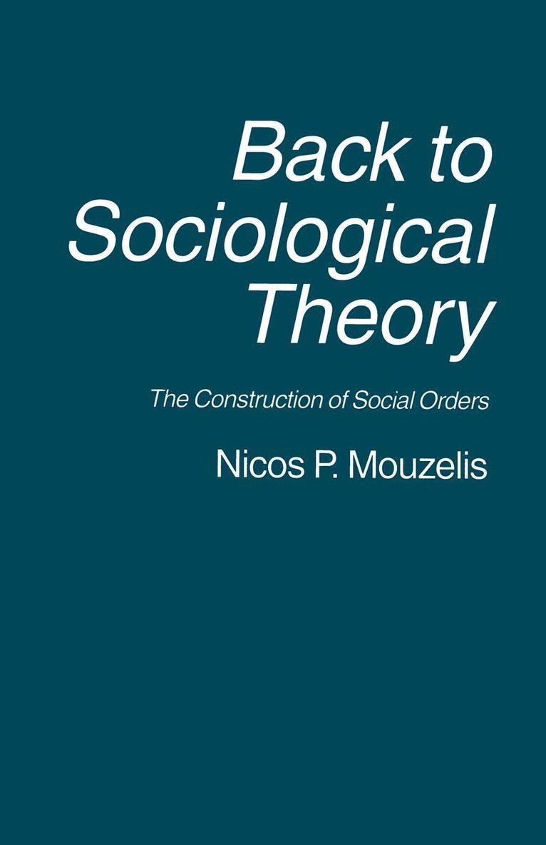 Back to Sociological Theory