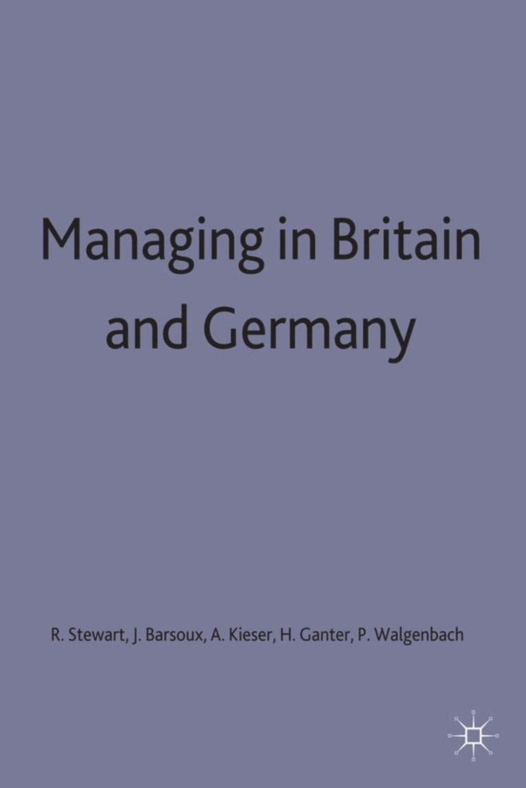 Managing in Britain and Germany 1