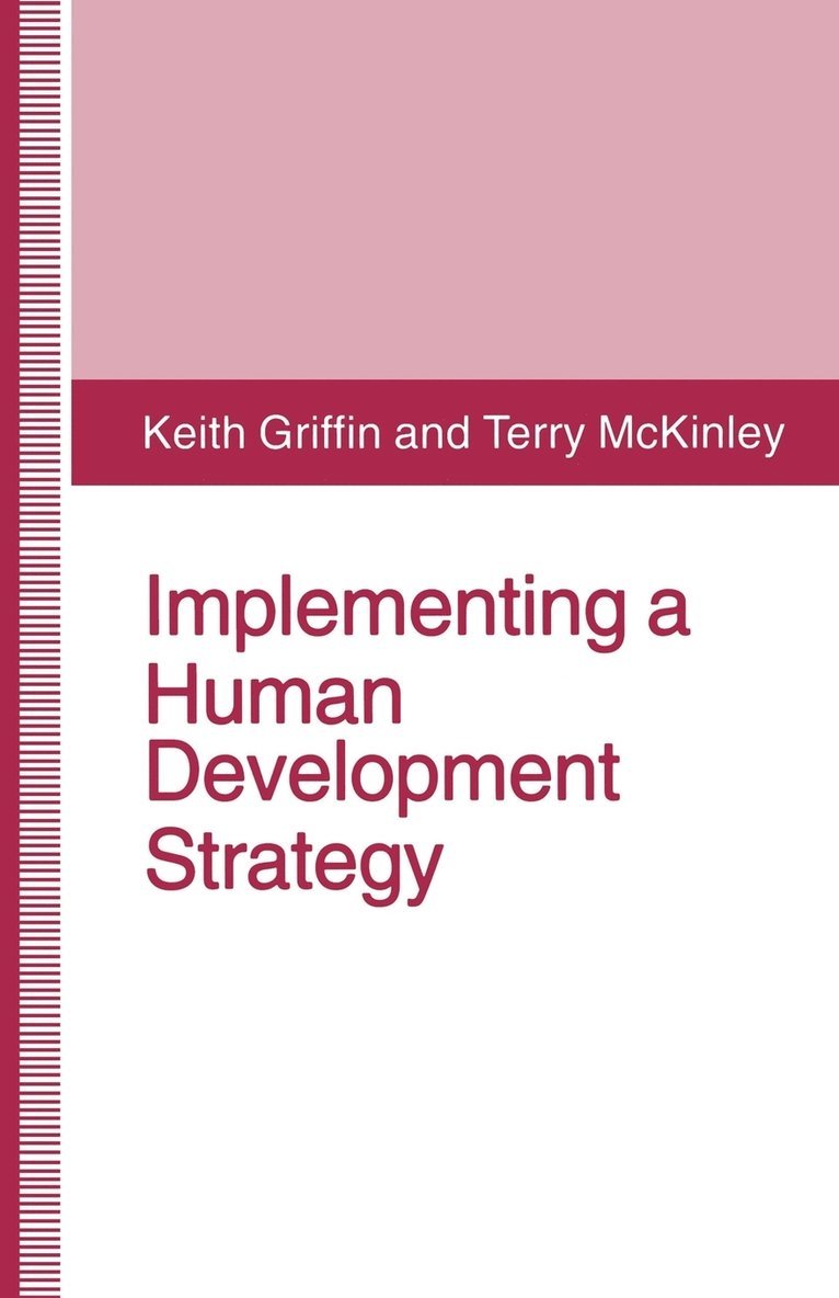 Keith Griffin, Terry McKinley - Implementing a Human Development Strategy, Häftad