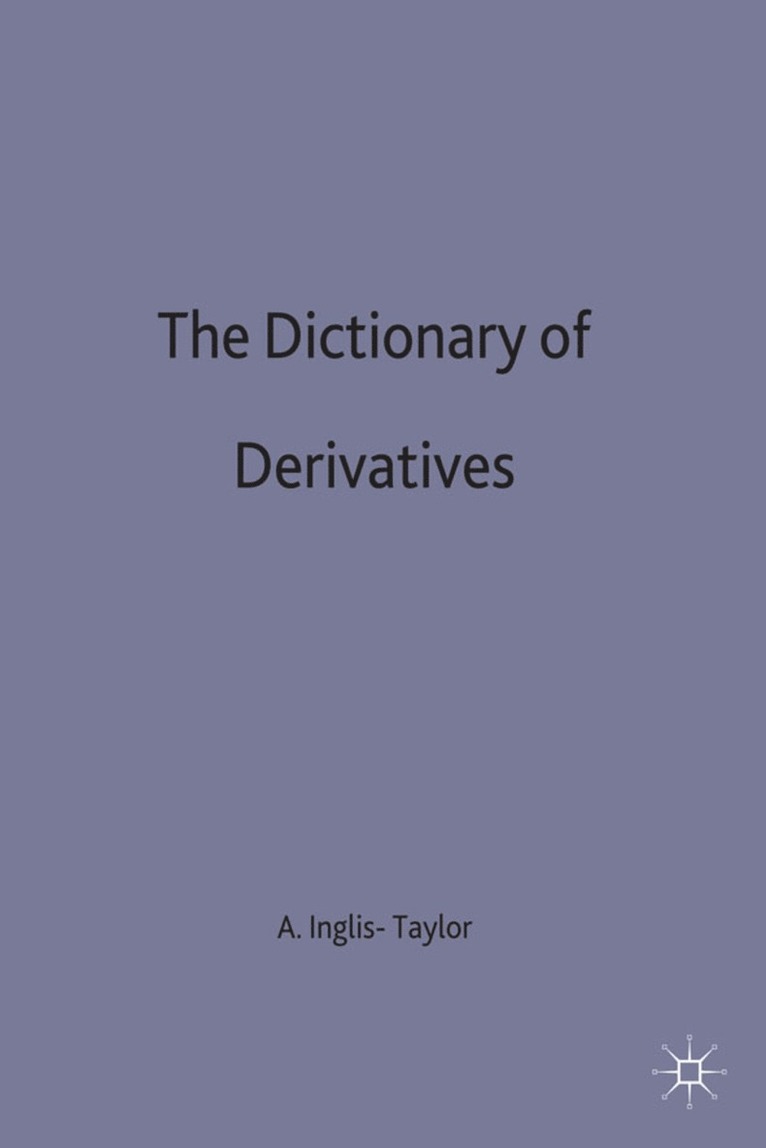 Dictionary of Derivatives 1