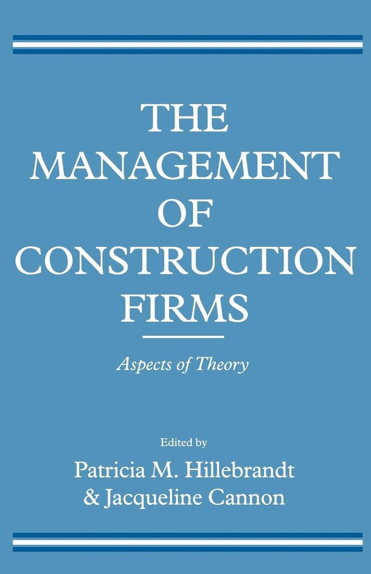 Management Of Construction Firms 1