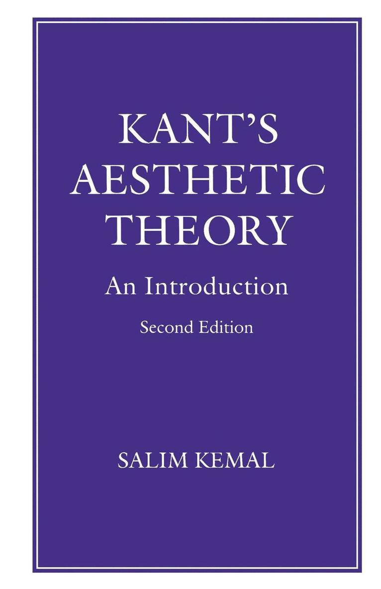 S. Kemal, Salim Kemal - Kant’s Aesthetic Theory, Häftad