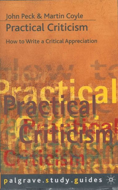 Martin Coyle, John Peck - Practical Criticism, Häftad