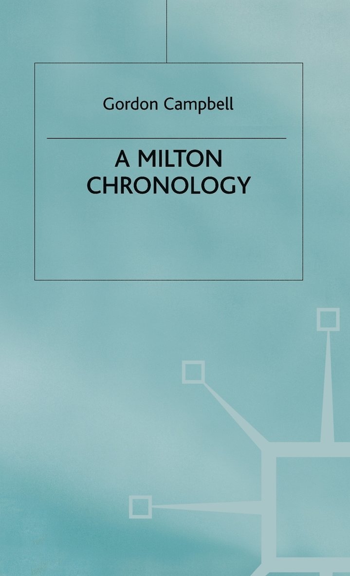 A Milton Chronology 1