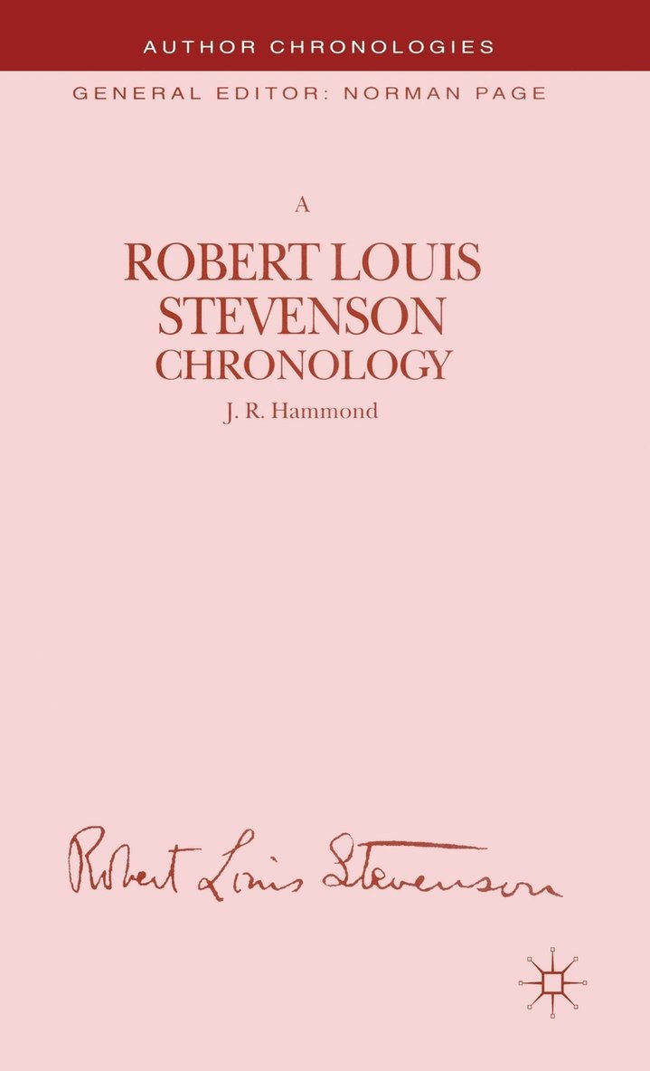 A Robert Louis Stevenson Chronology 1